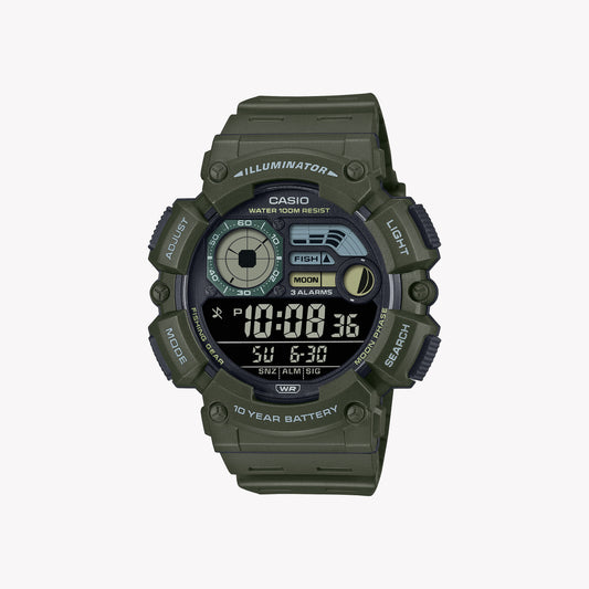 Casio WS-1500H-3BV Digital Green Men's Watch