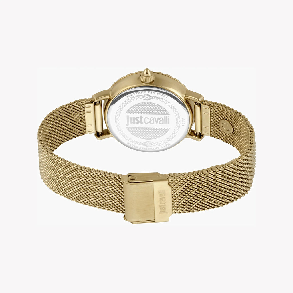 JUST CAVALLI Women's Watch with Gold Stainless Steel Case and Gold Stainless Steel Band-i-Watch-3