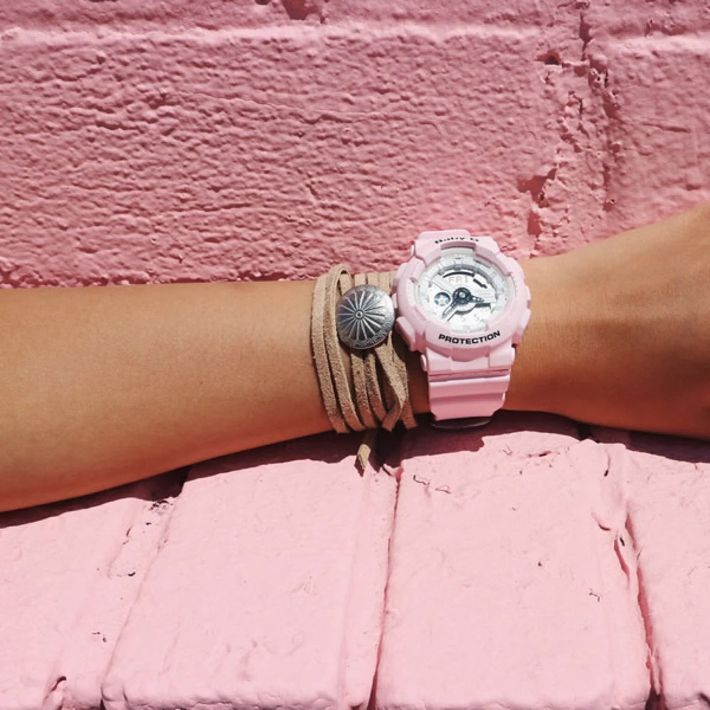 Baby-G Women's Pink Resin Watch, Resin Case | Ba-110be-4adr by i-watch