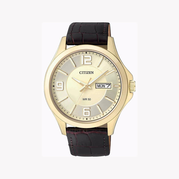 Citizen Bf2003-09p - Elegant Gold Timepiece For The Modern Gentleman by i-watch