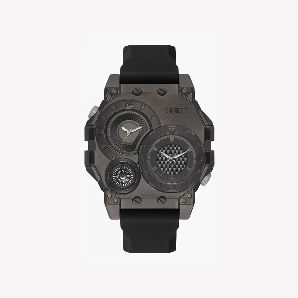 GUESS GW0321G2 BOLD ADVENTURER - MODERN BLACK STAINLESS STEEL MEN'S WATCH