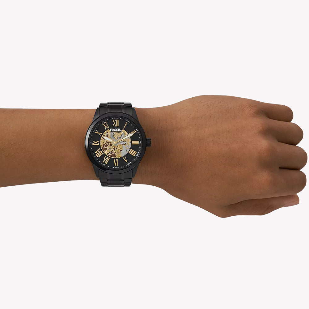 FOSSIL BQ2092 BLACK STAINLESS STEEL - ELEGANT TIMEPIECE FOR MODERN MEN-i-Watch-4