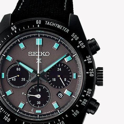 Seiko Prospex Men's Black Stainless Steel Watch, Nylon Band | Ssc923p1