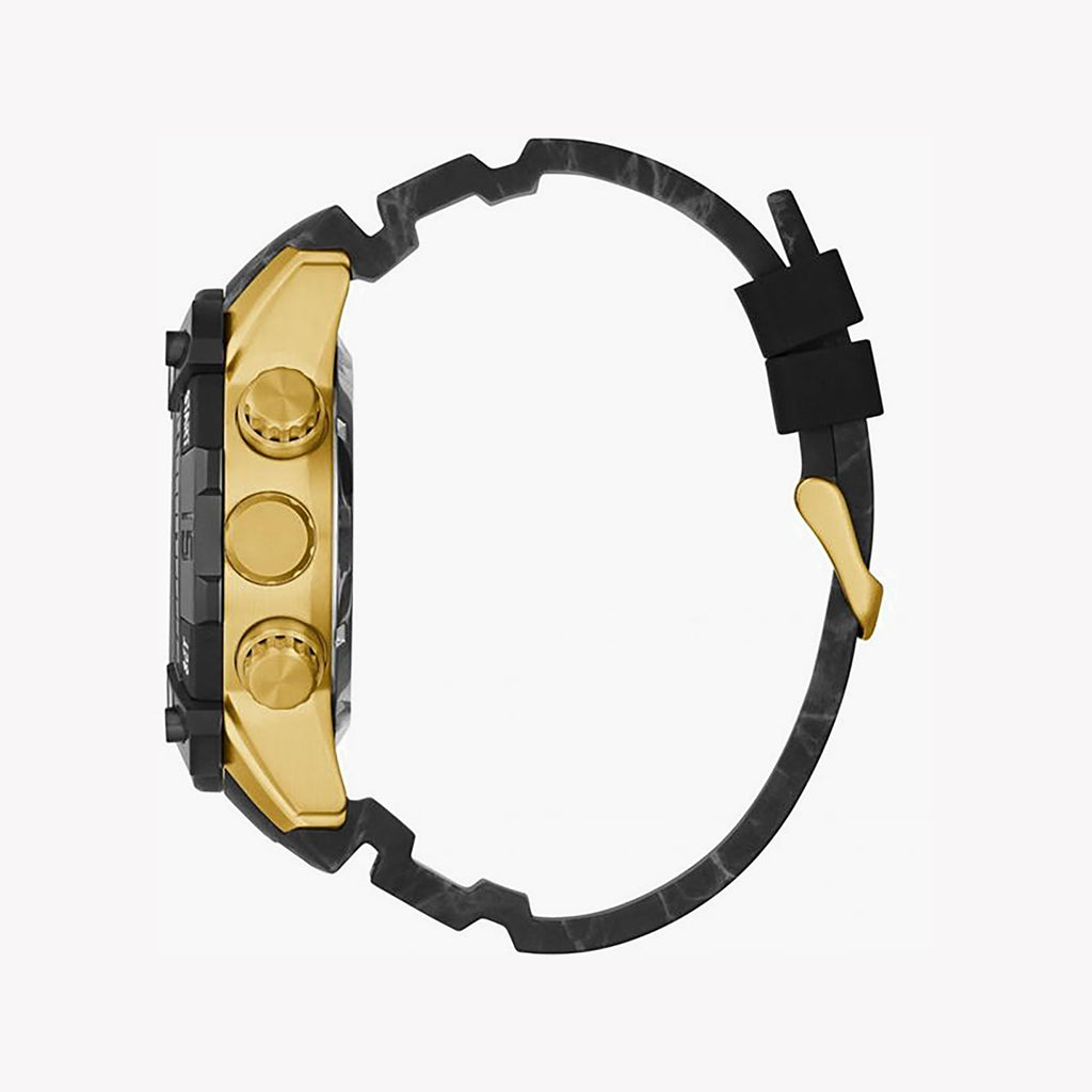 GUESS GW0421G2 BOLD GOLD - MODERN MEN'S TIMEPIECE WITH BLACK DIAL & RUBBER BAND-i-Watch-2