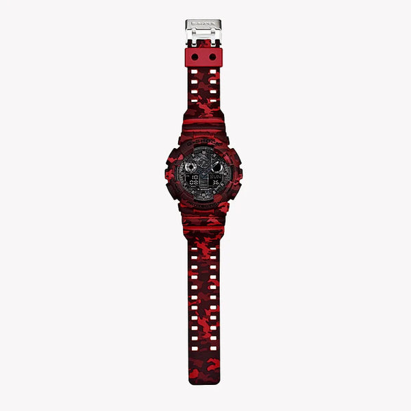 Casio G-Shock Ga100cm-4a Bold Red Fusion - Men's Tough & Stylish Timepiece by i-watch