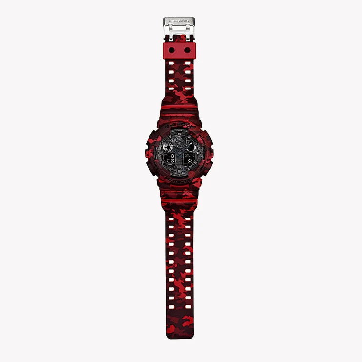 Casio G-Shock Ga100cm-4a Bold Red Fusion - Men's Tough & Stylish Timepiece by i-watch