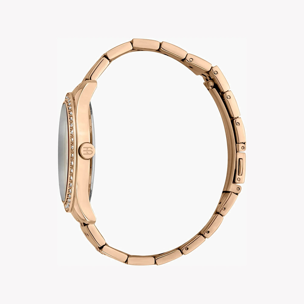 Esprit Women's Rose Gold Stainless Steel Watch, Silver Dial | Es1l162m0045 by i-watch