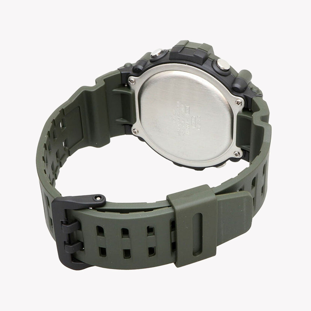 CASIO AE-1500WHX-3AVDF SPORTY ADVENTURER - MEN'S WATCH WITH BOLD GREEN RESIN BAND AND DIGITAL DISPLAY-i-Watch-2