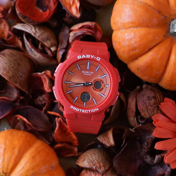 Casio Baby-G Bga-255-4adr Bold Adventurer - Vibrant Orange Sporty Watch by i-watch