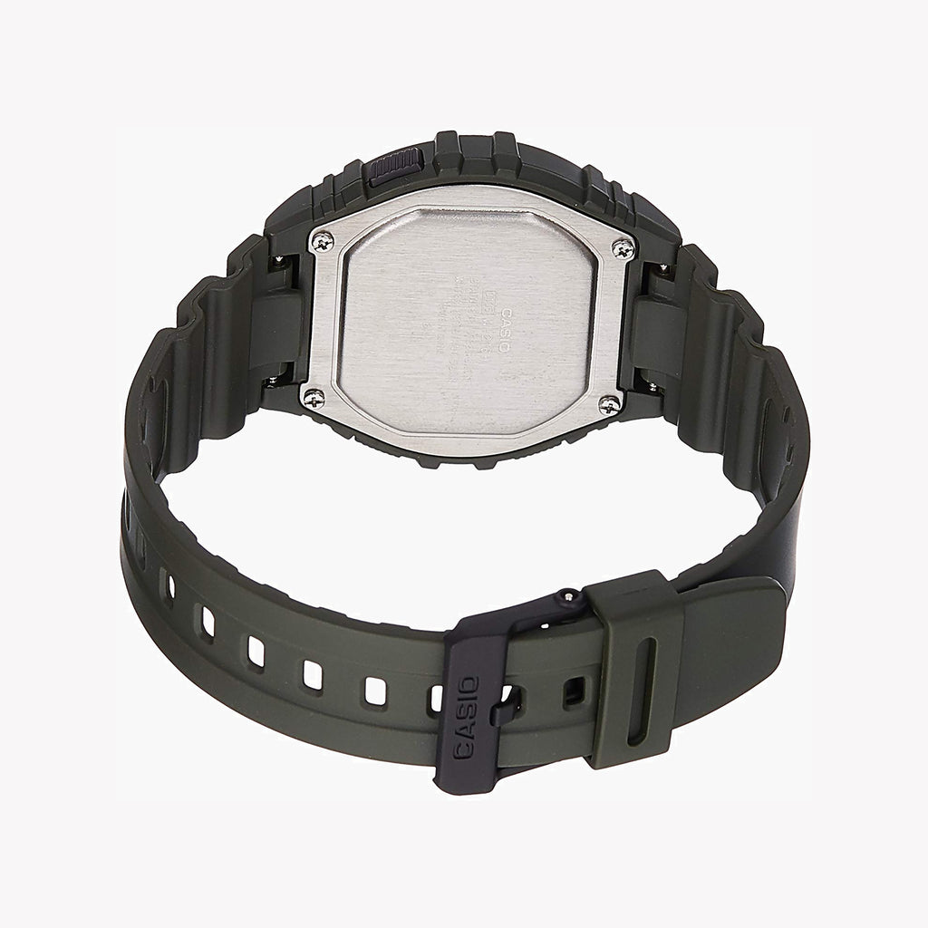 CASIO W-216H-3BVDF ADVENTURE READY - STYLISH GREEN RESIN MEN'S WATCH WITH DIGITAL DISPLAY-i-Watch-3
