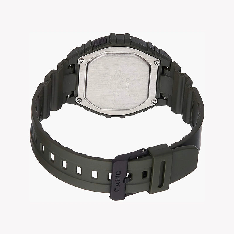 Casio W-216h-3bvdf Adventure Ready - Stylish Green Resin Men's Watch With Digital Display by i-watch