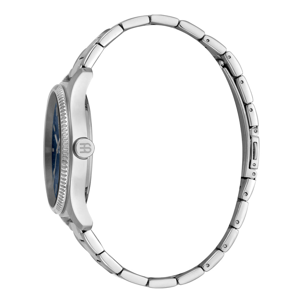 Esprit Men's Silver Stainless Steel Timepiece - Elegant Blue Dial Charm by i-watch