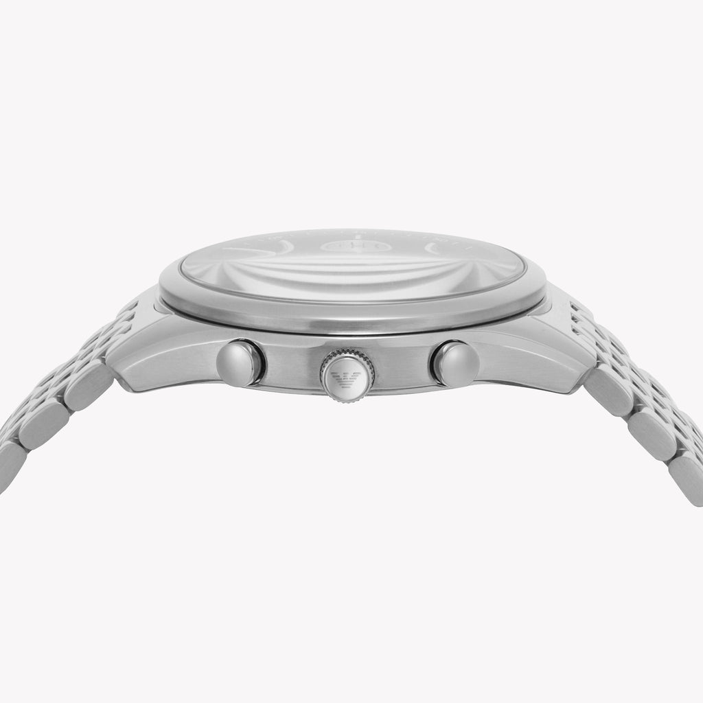 EMPORIO ARMANI AR11581 - STYLE ARGENT AUDACIEUX AVEC CADRAN VERT VIBRANT POUR HOMMES MODERNES