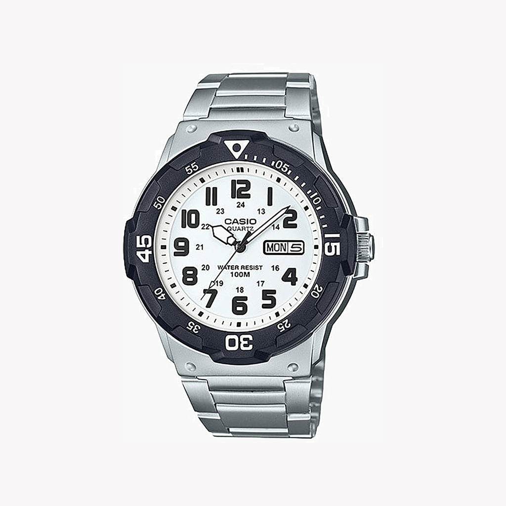 CASIO MRW-200HD-7BVDF ACTIVE CLASSIC - STAINLESS STEEL TIMEPIECE for Men with white dial and robust design-i-Watch-2
