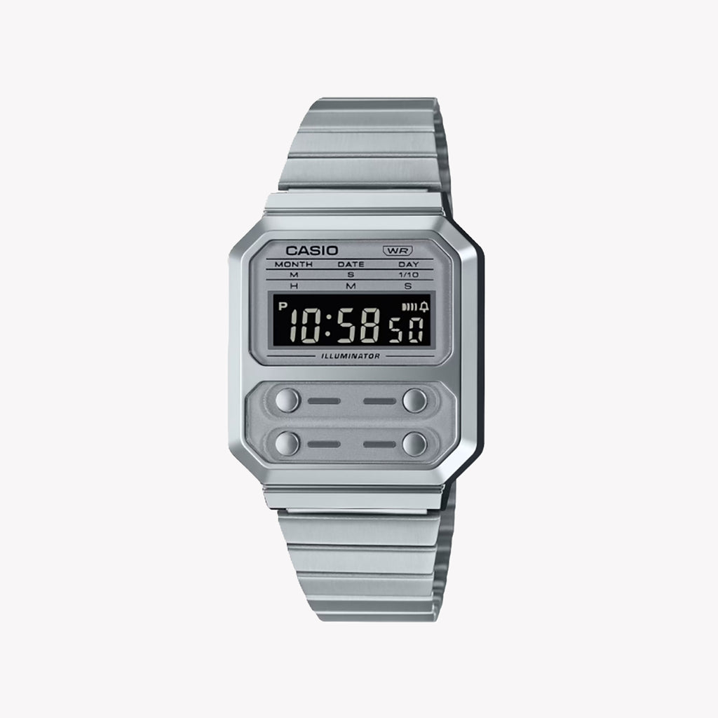 CASIO A-100WE-7BDF ELEGANCE REDEFINED - SPLASH PROOF MEN'S WATCH WITH MULTIFUNCTIONALITY