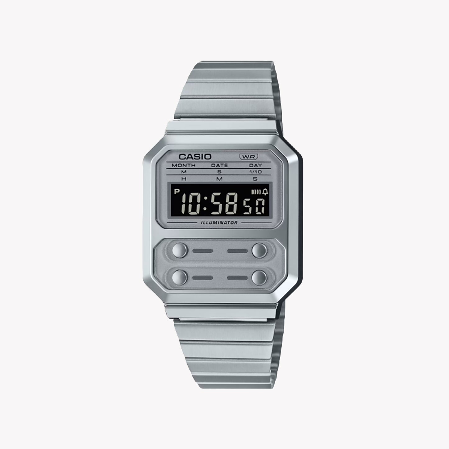 CASIO A-100WE-7BDF Analoge Herrenuhr mit 32 mm Gehäuse