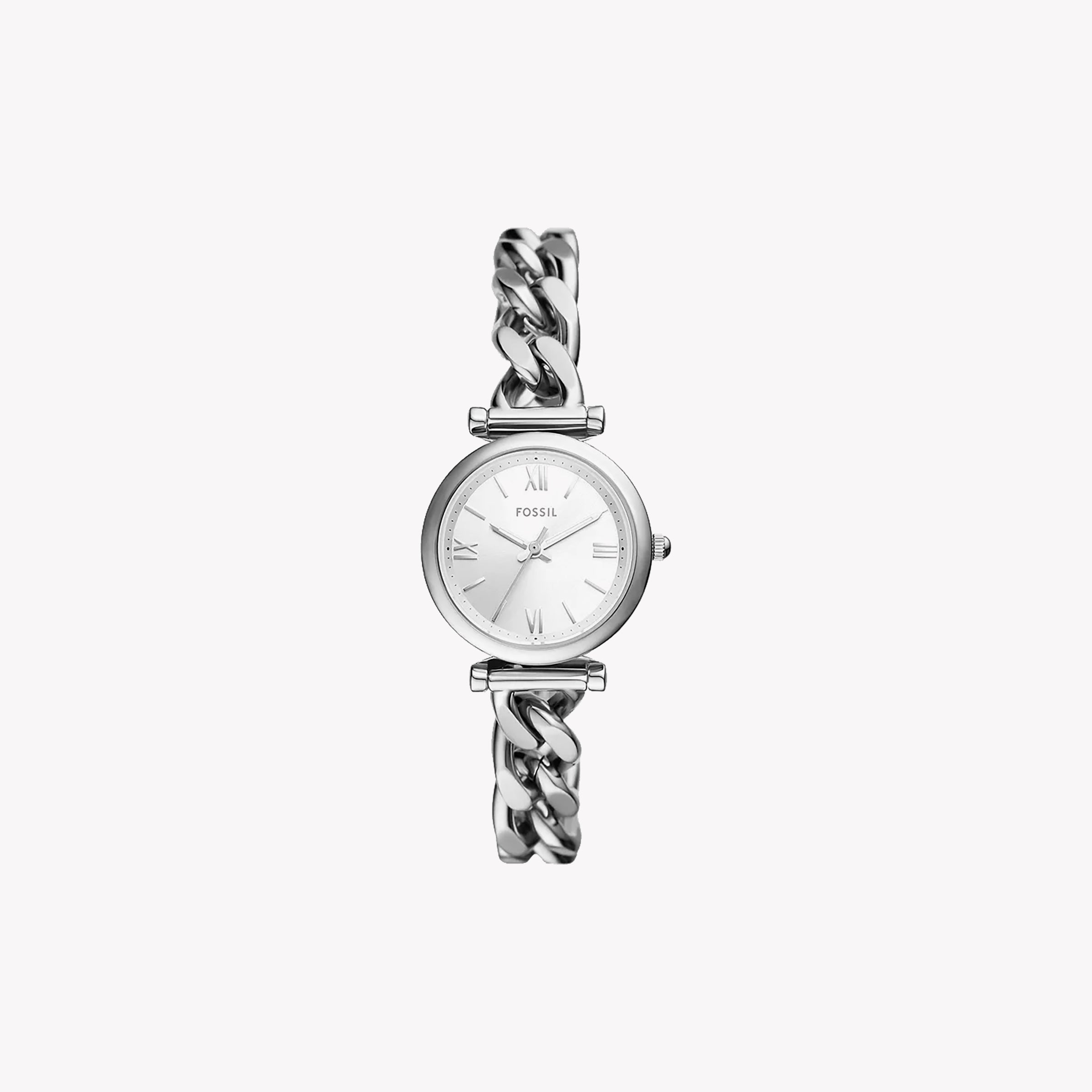 FOSSIL ES5331 ELEGANT TIMEPIECE - SILVER STAINLESS STEEL WOMEN'S WATCH