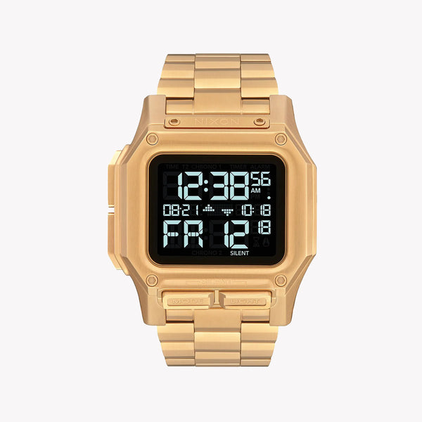 Nixon Men's Gold Watch, Black Dial | A1268-502 by i-watch