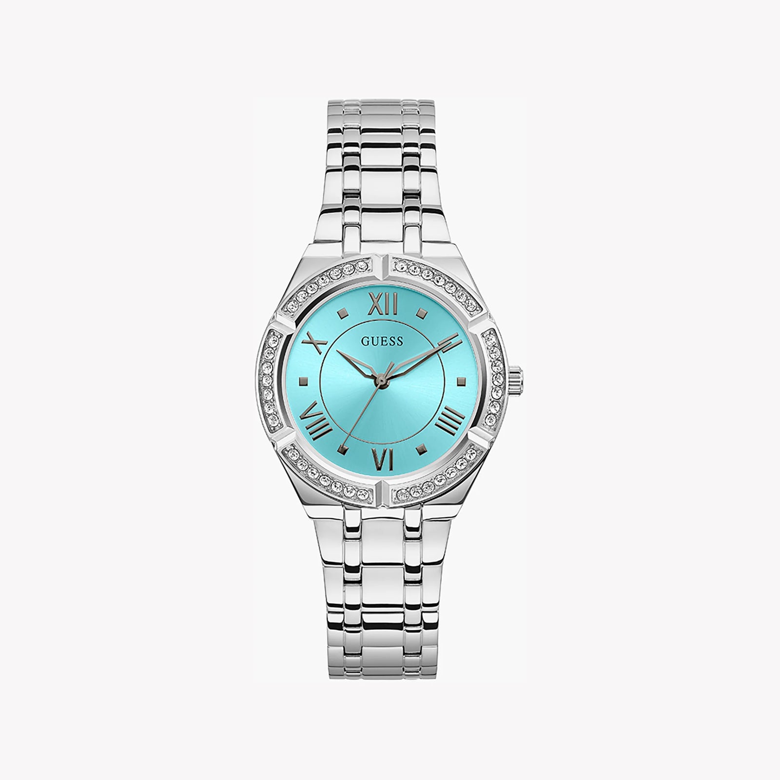 Guess Women's Silver Stainless Steel, Blue Dial | Gw0033l7 by i-watch