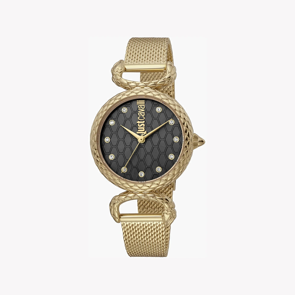 Just Cavalli Women's Gold Stainless Steel Watch, Gray Dial | Jc1l148m0235 by i-watch