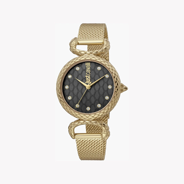 Just Cavalli Women's Gold Stainless Steel Watch, Gray Dial | Jc1l148m0235 by i-watch