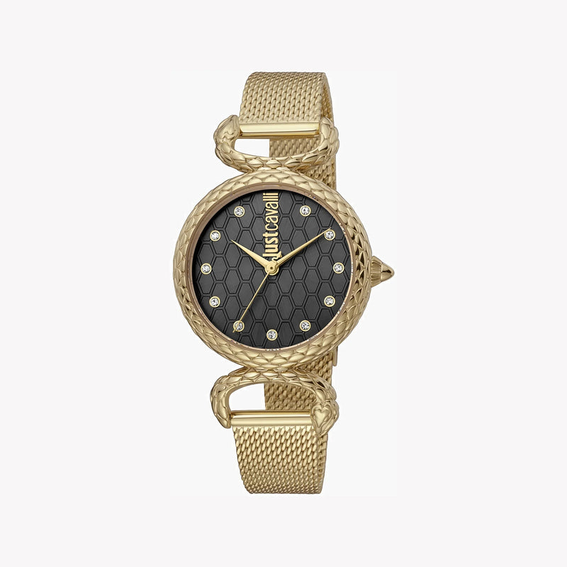 Just Cavalli Women's Gold Stainless Steel Watch, Gray Dial | Jc1l148m0235 by i-watch