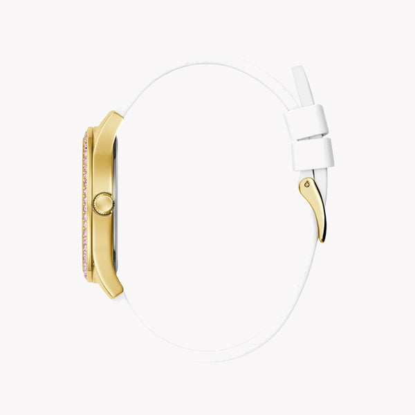 Guess Women's Gold Silicone Watch, Multicolor Dial | Gw0589l1 by i-watch