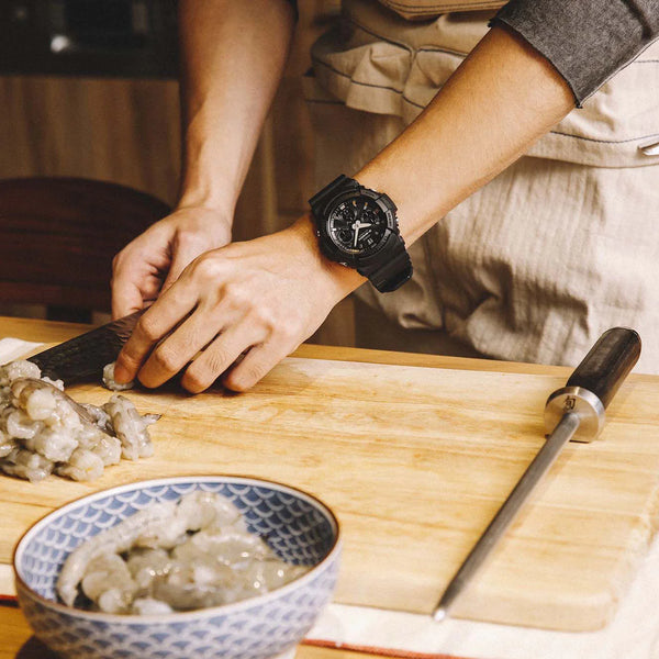 G-Shock Gas-100b-1adr: Men's Sporty Elegance - Black Resin Timepiece For Adventure & Style by i-watch