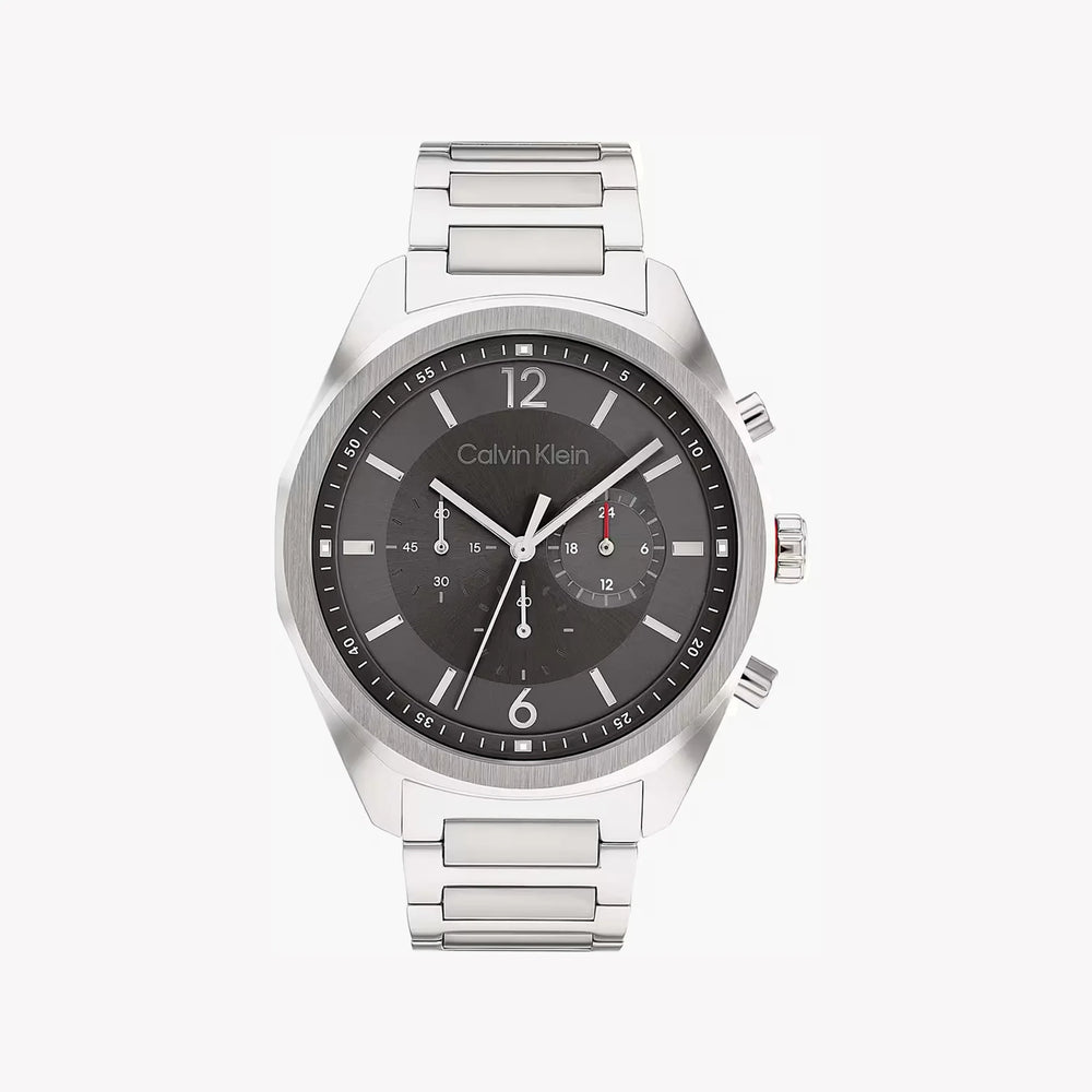 Calvin Klein Men's Silver Watch, Black Dial | Mod. 25200264 by i-watch