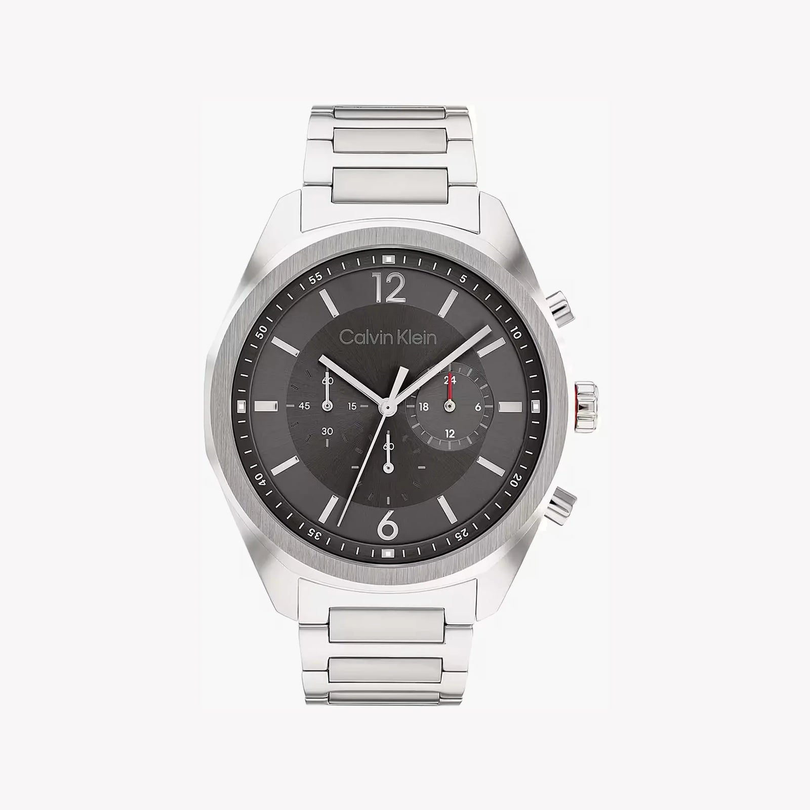 Calvin Klein Men's Silver Watch, Black Dial | Mod. 25200264 by i-watch