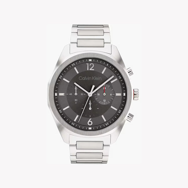 Calvin Klein Men's Silver Watch, Black Dial | Mod. 25200264 by i-watch