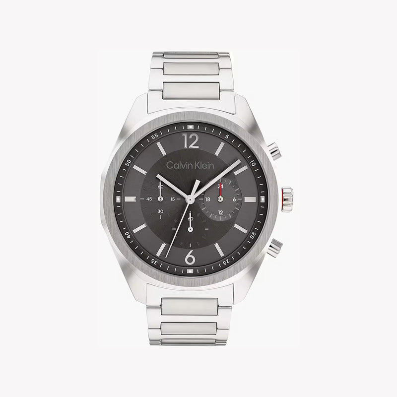 Calvin Klein Men's Silver Watch, Black Dial | Mod. 25200264 by i-watch