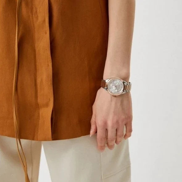 ARMANI EXCHANGE AX5655: ELEGANT SILVER-ROSE GOLD TIMEPIECE FOR MODERN WOMEN-i-Watch-5