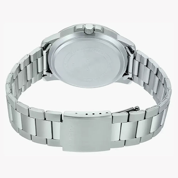 Mtp Men's Silver Bracelet Watch, Green Dial | Mtp-Vd01d-3e1vudf by i-watch