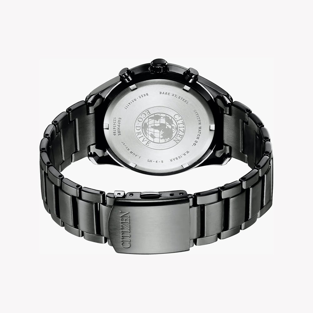 Citizen Ca4459-85l Bold Precision - Stylish Chronograph With Blue Dial & Black Stainless Steel by i-watch
