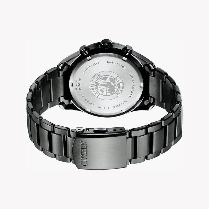 Citizen Ca4459-85l Bold Precision - Stylish Chronograph With Blue Dial & Black Stainless Steel by i-watch