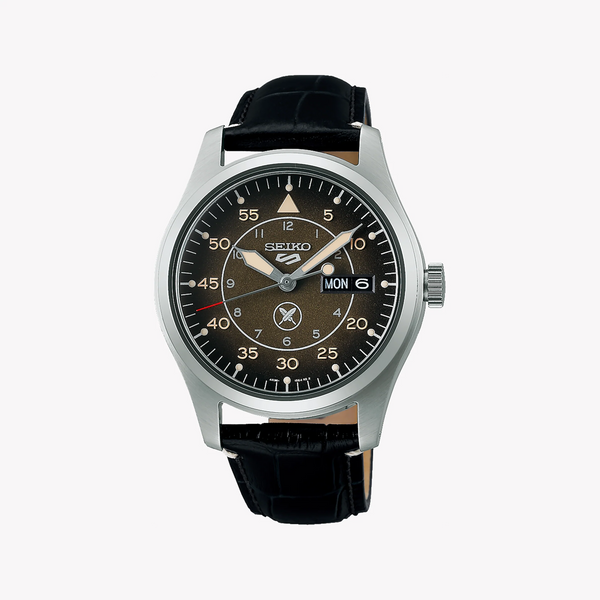 Seiko Men's Silver Stainless Steel, Black Leather | Srpl31k1 by i-watch