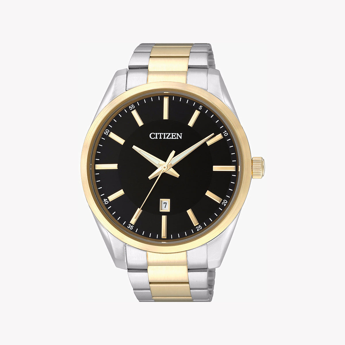 CITIZEN BI1034-52E - ELEGANT GOLD & BLACK MEN'S WATCH - TIMELESS STYLE & PERFORMANCE