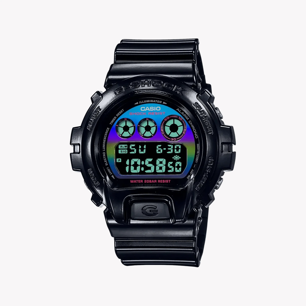 G-Shock Men's Black Resin Watch, Colorful Dial | Dw-6900rgb-1dr by i-watch