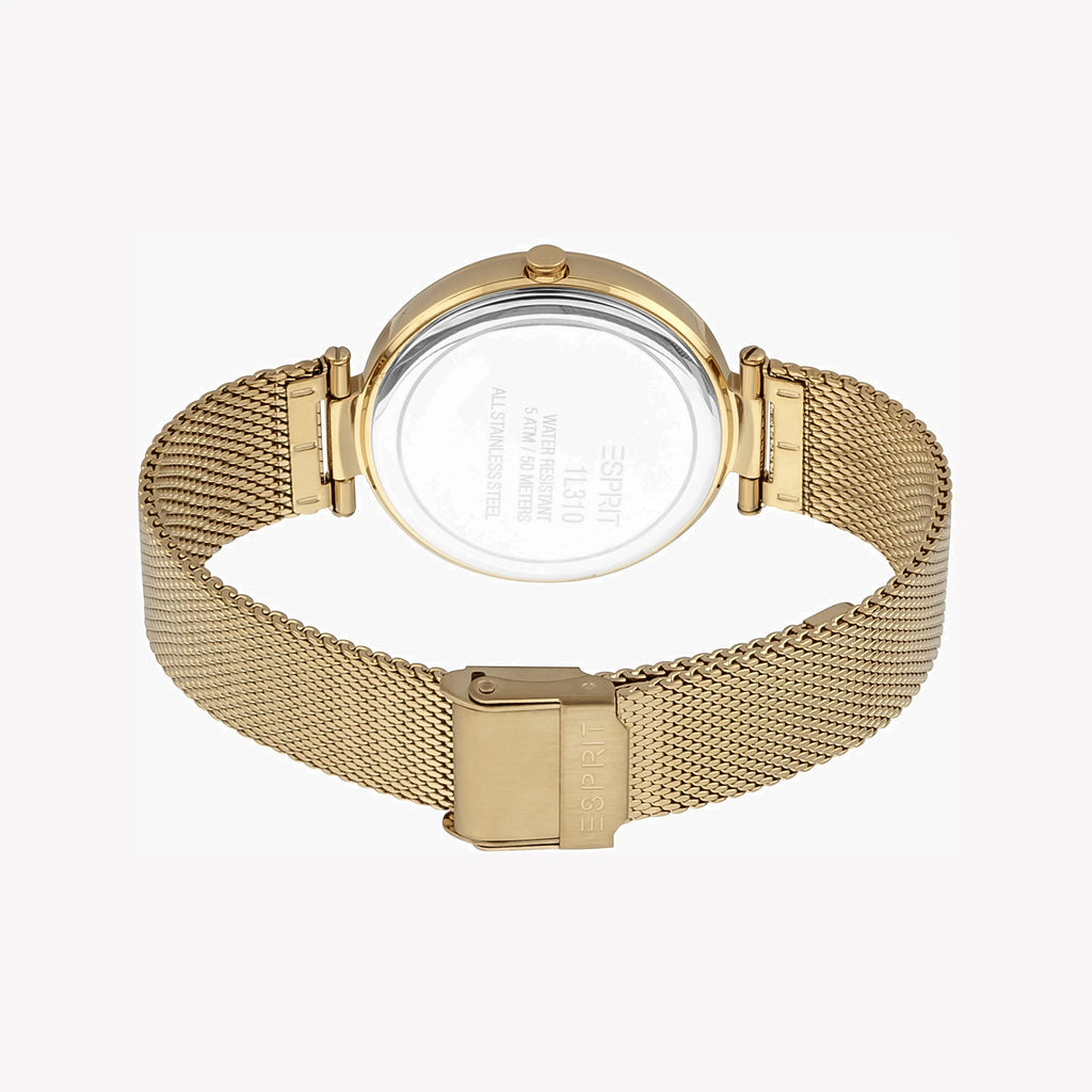 ESPRIT Women's Watch with Gold Stainless Steel Case and Gold Stainless Steel Band-i-Watch-3