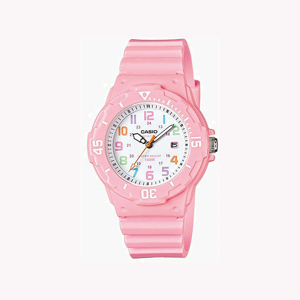 Casio Women's Pink Resin Watch, White Dial | Lrw-200h-4b2v by i-watch