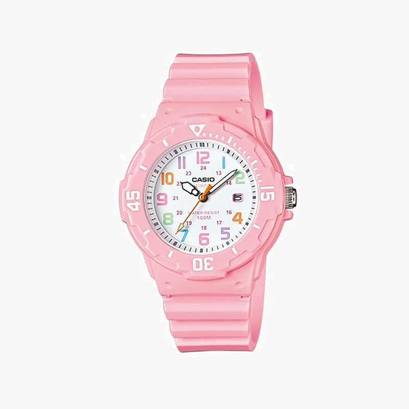 Casio Women's Pink Resin Watch, White Dial | Lrw-200h-4b2v by i-watch
