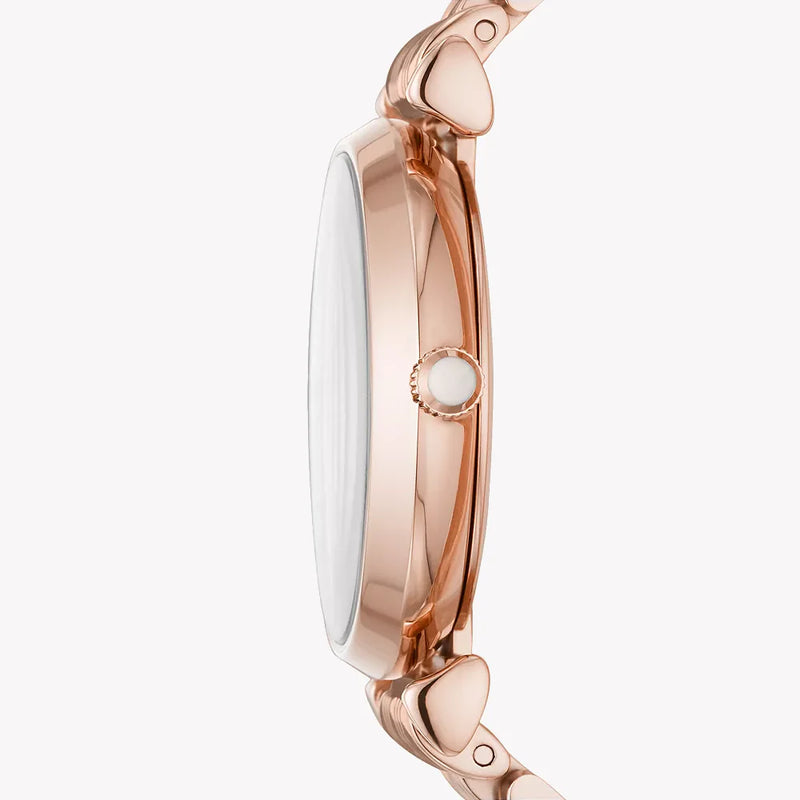 Emporio Armani Women's Rose Gold Watch, White Dial | Ar11244 by i-watch