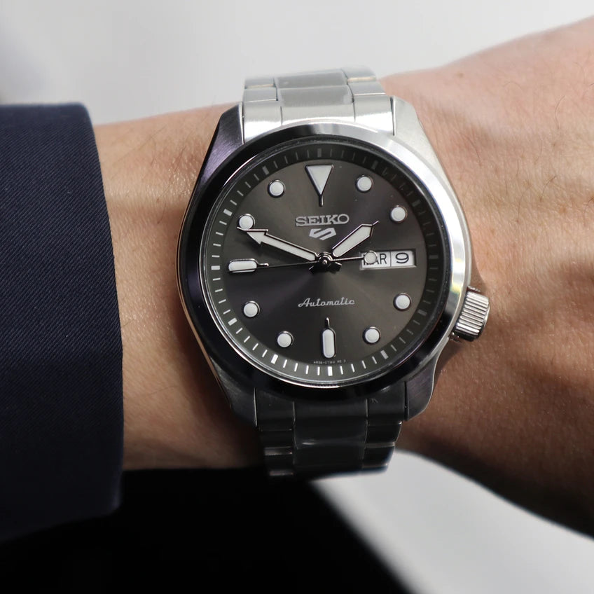 Seiko SRPE51K1 Men's Automatic Watch - Black Dial, 40mm-i-Watch-4