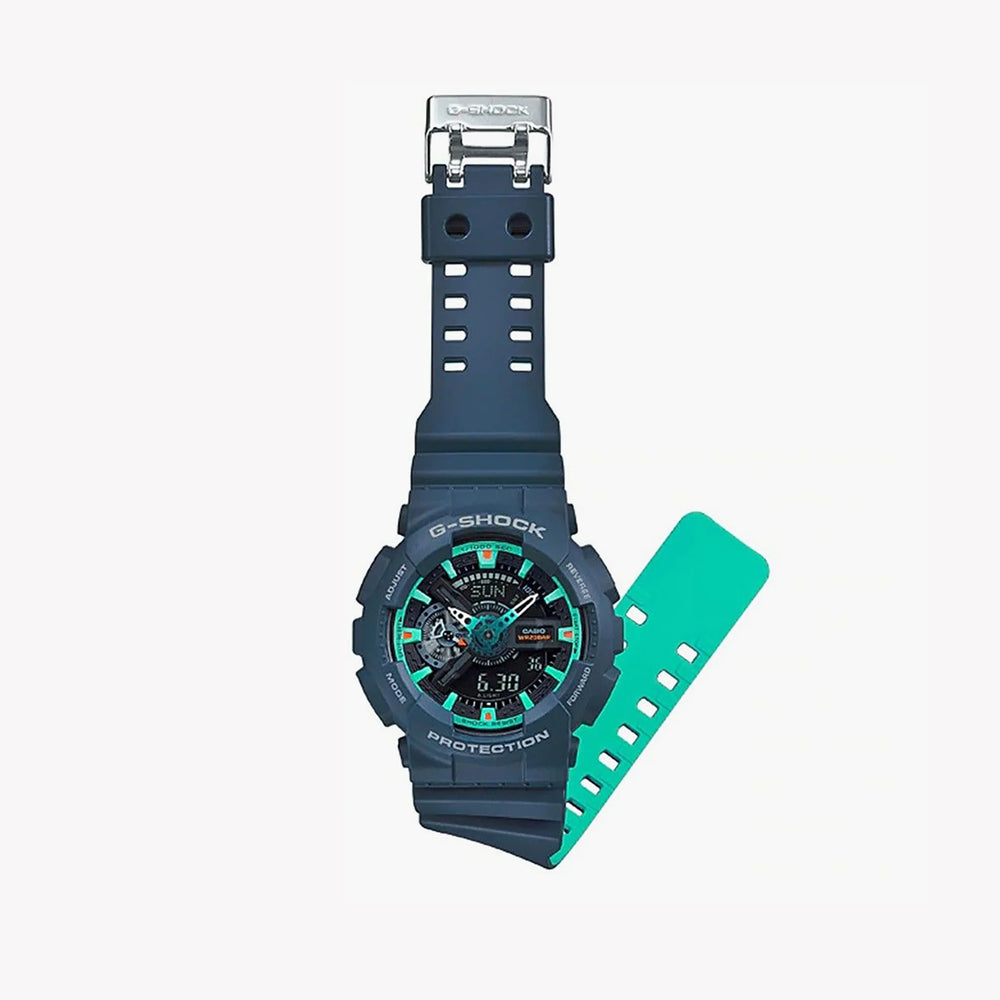 Casio G-Shock Ga-110cc-2adr Blue Powerhouse - Adventure-Ready Men's Watch by i-watch