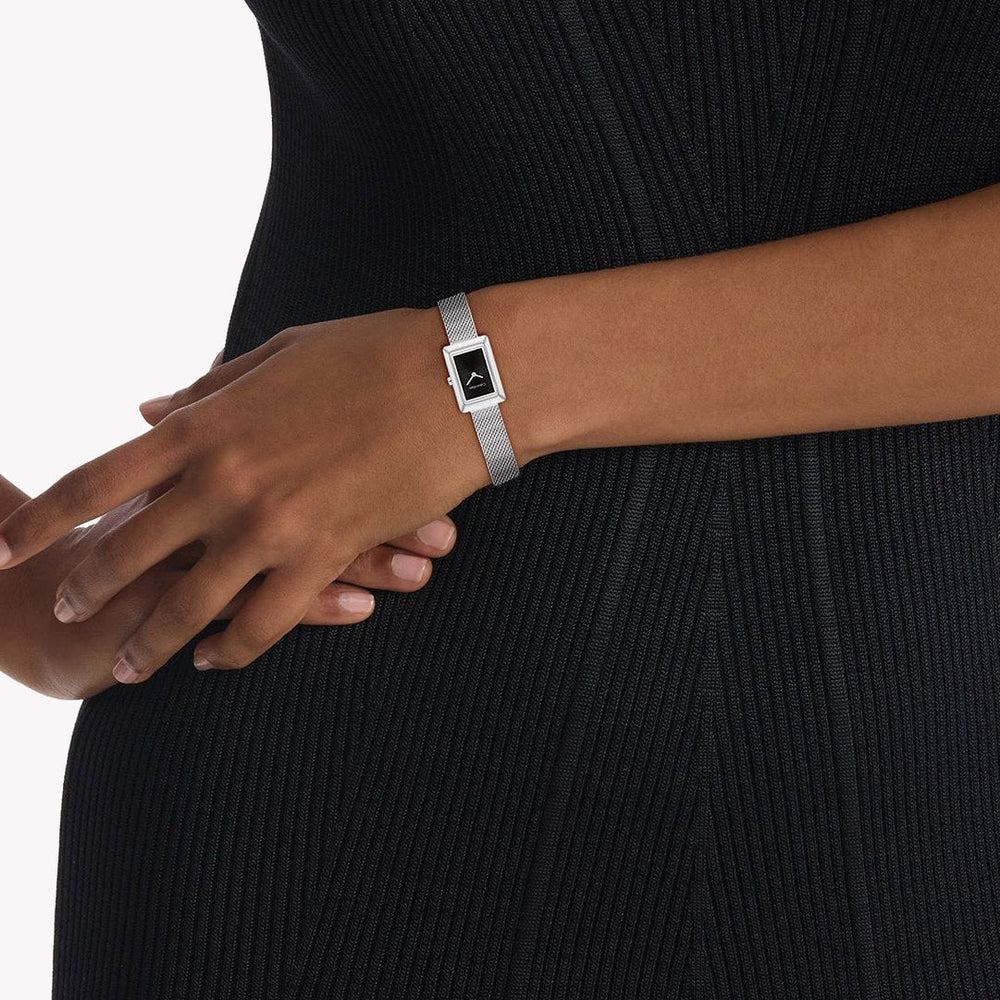 Ck Calvin Klein Men's Silver Watch, Black Dial | K2g2g1n4 by i-watch