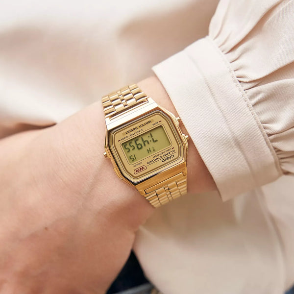 A158wetg-9aef Unisex Metal Wristwatch, Resin Case | A158wetg-9aef by i-watch