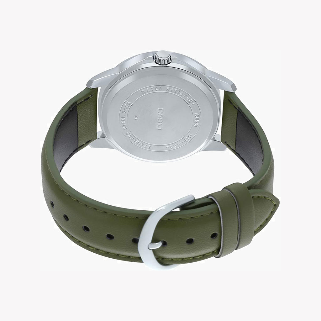 CASIO MTP-V004L-3BUDF - ADVENTURE-READY MEN'S WATCH WITH ELEGANT GREEN LEATHER BAND-i-Watch-3
