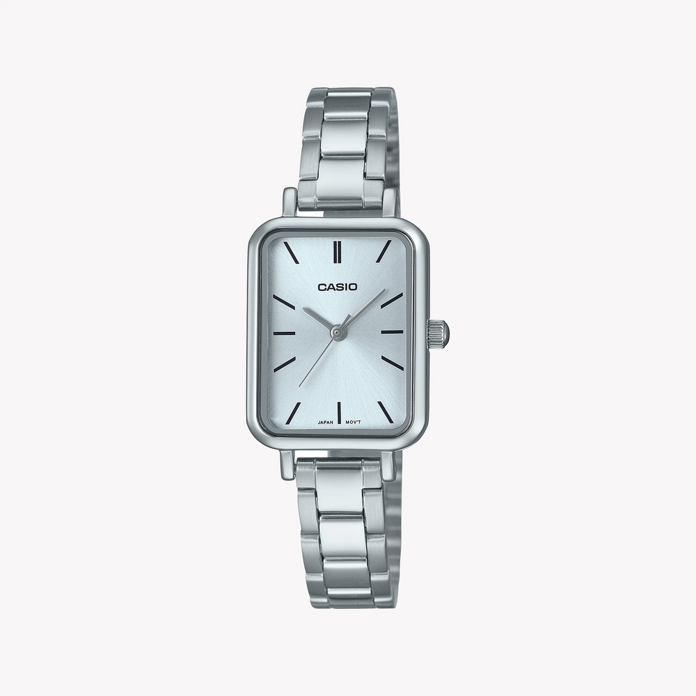 Casio Women's Silver Stainless Steel Watch, Silver Dial | Ltp-V009d-2eudf by i-watch