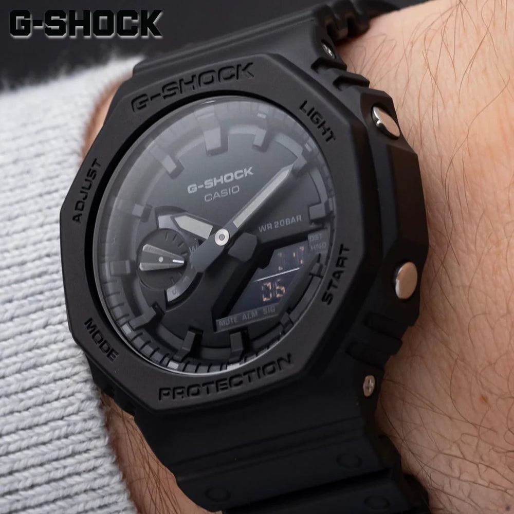 G-Shock Men's Black Resin Watch, Digital Dial | Ga-2100-1a1dr by i-watch
